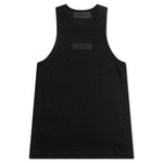 Essentials Kid's Ribbed Tank Top - Black