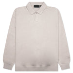 Essentials Knit Polo - Silver Cloud