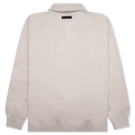 Essentials Knit Polo - Silver Cloud