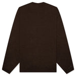 Essentials L/S Tee - Heather Wood
