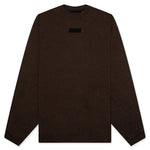 Essentials L/S Tee - Heather Wood