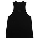 Essentials Ribbed Tank Top - Black