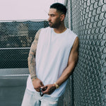 The Dean Sleeveless Tee - White