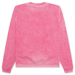 Faded Cotton Crew - Pink