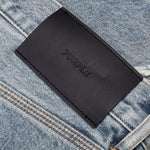 Faros Rip Patched Shorts - Light Indigo