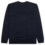 Fast Food Logo Crew Neck Sweatshirt - Navy Blue