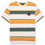 Fast Food Logo Striped T-Shirt - Burned Yellow