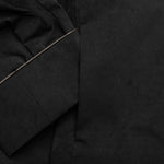 Faux Suede Jacket - Black