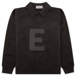 Kid's Knit Polo - Off Black