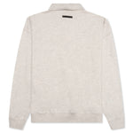 Essentials L/S Polo - Light Heather Oatmeal