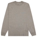 Essentials L/S Tee - Dark Heather Oatmeal