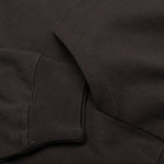 Waffle Raglan Hoodie - Off Black