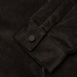 Corduroy Shirt Jacket - Off Black
