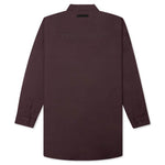 Nylon Filled Shirt Jacket - Plum