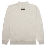 Essentials Core Mockneck - Light Oatmeal