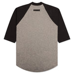 Essentials Kid's 3/4 Sleeve Baseball Tee - Dark Oatmeal