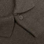 Essentials Kid's Big E Knit Polo - Dark Oatmeal