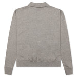 Essentials Kid's L/S Polo - Dark Heather Oatmeal