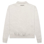 Essentials Kid's L/S Polo - Light Heather Oatmeal