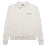 Essentials Kid's L/S Polo - Light Heather Oatmeal