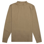 Essentials Kid's Mockneck Waffle - Oak