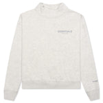 Essentials Kid's Pullover Mockneck - Light Heather Oatmeal