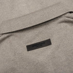Essentials Knit L/S Polo - Dark Oatmeal