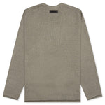 Essentials Raw Edge Sweater - Dark Oatmeal