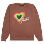 Heart Script Crewneck Sweater - Monk's Robe