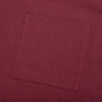 Jersey Braque Pocket Tee - Burgundy