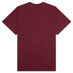 Jersey Braque Pocket Tee - Burgundy