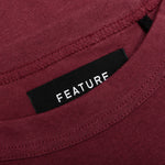 Jersey Braque Pocket Tee - Burgundy