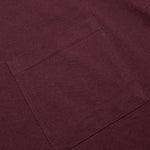 Jersey Braque Pocket Tee - Maroon