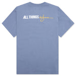 Feature x Wynn Logo Lock Up Tee - Blue Granite