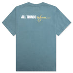 Wynn Logo Lock Up Tee - Goblin Blue
