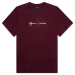 Wynn Logo Lock Up Tee - Oxblood Red