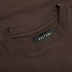 Feature x Wynn Logo Lock Up Tee - Bitter Chocolate