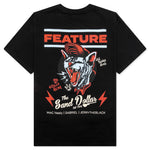 Feature x Sand Dollar Black Cat Tee - Black