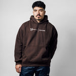 Feature x Wynn Logo Lock Up Hoodie - Bitter Chocolate