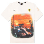 Ferrari Race Desert Sun Las Vegas Tee - Alpine Snow