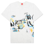 Fish Scale S/S Knit - Light Grey