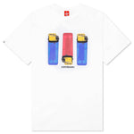 Flame On S/S Tee - White