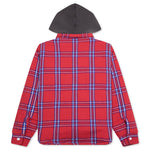 Flannel Quilt Shirt Jacket - Red