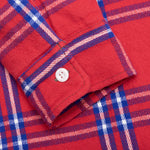Flannel Quilt Shirt Jacket - Red