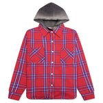 Flannel Quilt Shirt Jacket - Red
