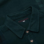 Flannel Shirt 7 Cuts Shirt Over Dye - Green