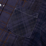Flannel Shirt 7 Cuts Shirt Over Dye - Purple