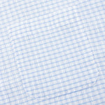 Flat Bottom Crinkled Shirt - Blue Check
