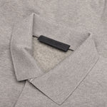 Fleece Polo - Heather Gray