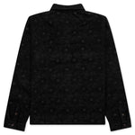 Floral Cover Shirt - Black